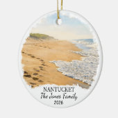 Personalized Nantucket Ornament, Massachusetts セラミックオーナメント (左)
