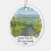 Personalized Napa Valley Ornament, California セラミックオーナメント (左)