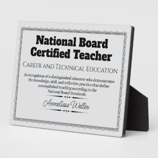 Personalized National Board Certified Teacher  フォトプラーク