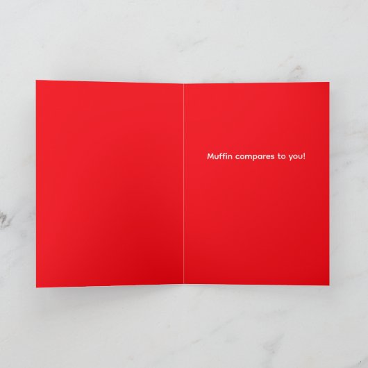 Personalized National Muffin Day Greeting Card カード (内部)