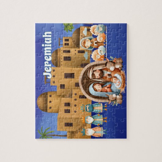 Personalized Nativity  ジグソーパズル (縦)