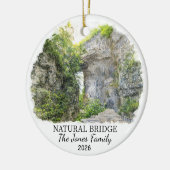 Personalized Natural Bridge Ornament, Virginia セラミックオーナメント (左)