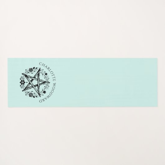 Personalized Nature Floral  ヨガマット (裏面(横))