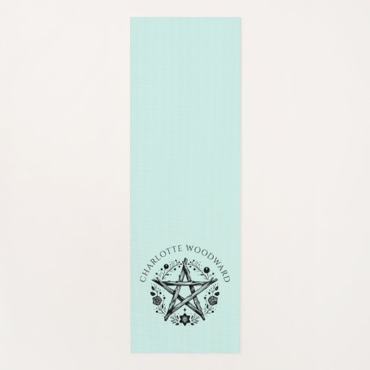 Personalized Nature Floral  ヨガマット (正面)