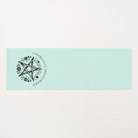 Personalized Nature Floral  ヨガマット (正面(横))