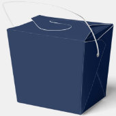 Personalized Navy Blue Graduation Party Fortune フェイバーボックス (裏面)