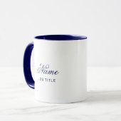 Personalized Navy Combo Custom Coffee Mug Name マグカップ (正面左)