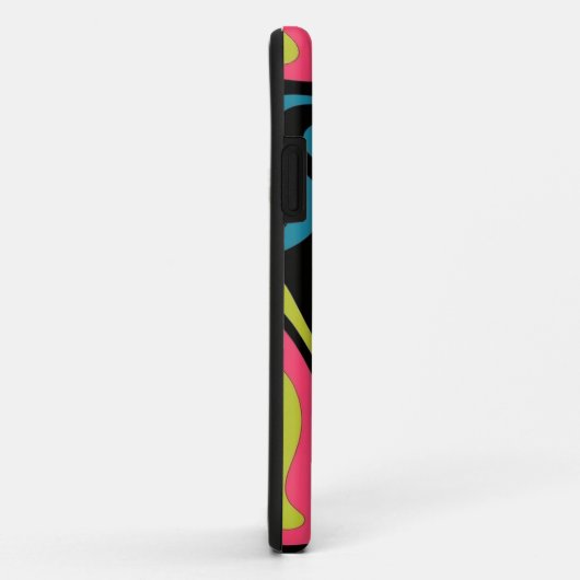 Personalized Neon Abstract Pattern — Retro Design Case-Mate iPhoneケース (裏面/右)