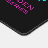 Personalized Neon French Bulldog Gaming デスクマット (コーナー)