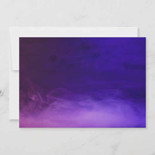 Personalized Neon Glow Birthday Invitation Photo 招待状 (裏面)