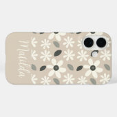 Personalized neutral color daisy  Case-Mate iPhoneケース (裏面 (横))