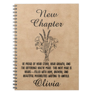 Personalized New Chapter Spiral Journal Gift ノートブック