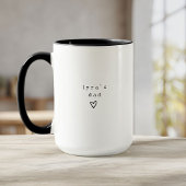 Personalized New Dad  Cute First Time Father マグカップ