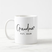 Personalized New Grandma Announcement Coffee Mug コーヒーマグカップ (左)