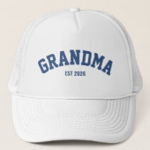 Personalized New Grandma Est Date Father's Day キャップ (正面)