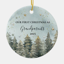 Personalized New Grandparents Ornament セラミックオーナメント