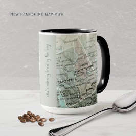 Personalized New Hampshire Map | Coastal NH Mug マグカップ