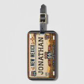Personalized New Mexico Route 66 Design ラゲッジタグ (正面縦)