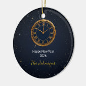 Personalized New Year 2026 Countdown Ornament セラミックオーナメント (左)