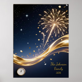 Personalized New Year 2026 Wall Art Poster ポスター