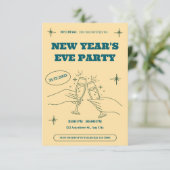 Personalized New Year's Eve Party Invitation 招待状 (スタンド正面)