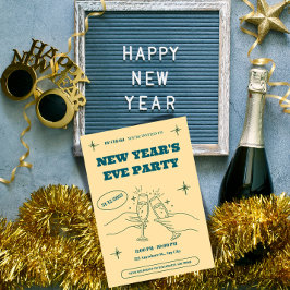 Personalized New Year's Eve Party Invitation 招待状