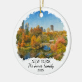 Personalized New York Ornament, Central Park セラミックオーナメント (左)