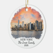 Personalized New York Ornament, New York セラミックオーナメント (左)