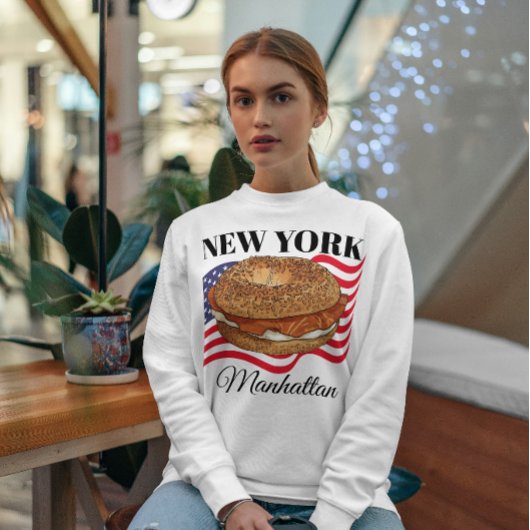 Personalized New York Women's Long Sleeve トライブレンドTシャツ