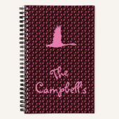 Personalized "Newberg" Pattern Spiral Notebook ノートブック (正面)