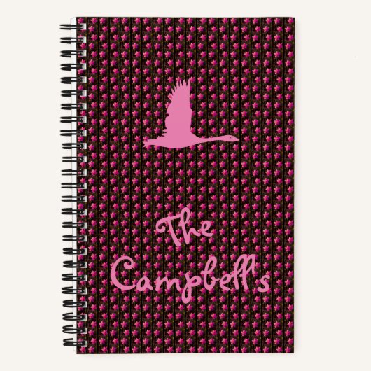 Personalized "Newberg" Pattern Spiral Notebook ノートブック (正面)