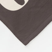 Personalized Newlywed Couple Name Warm Brown フリースブランケット (角)
