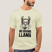 Personalized No drama Llama Tシャツ (正面)