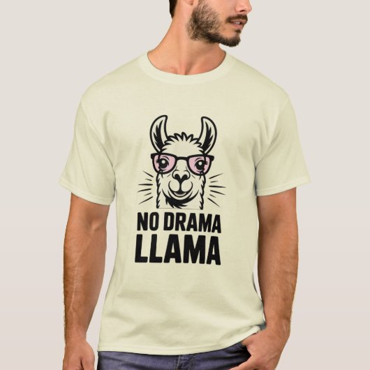 Personalized No drama Llama   Tシャツ (正面)