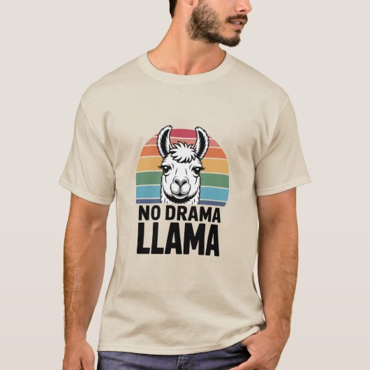 Personalized No drama Llama   Tシャツ (正面)
