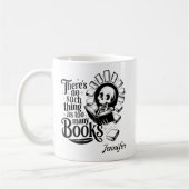 Personalized No Such Thing As Too Many Books コーヒーマグカップ (左)