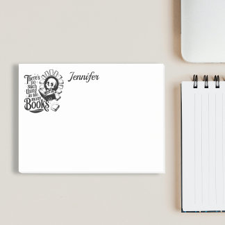 Personalized No Such Thing As Too Many Books ポストイット