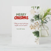 Personalized Non-Folded Christmas Card  シーズンカード (スタンド正面)