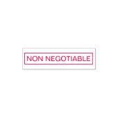 Personalized NON NEGOTIABLE Label セルフインキングスタンプ (デザイン)