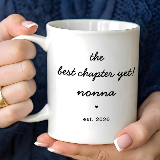 Personalized Nonna Mug Best Chapter Yet コーヒーマグカップ