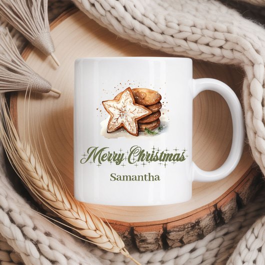 Personalized Nordic Holiday Coffee Mug Gift コーヒーマグカップ