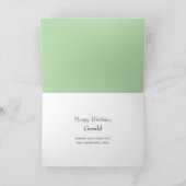 Personalized North America Birds Birthday Card シーズンカード (内部)