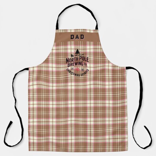 Personalized North Pole Brewing Holiday エプロン (正面)