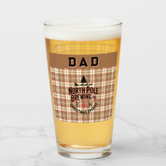 Personalized North Pole Brewing Holiday Ale タンブラーグラス
