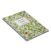 Personalized Notebook for Moms, Unique Floral  ノートブック (右側)