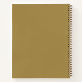 Personalized notebook Gold Professional Success ノートブック (裏面)