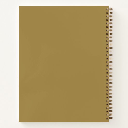 Personalized notebook Gold Professional Success ノートブック (裏面)