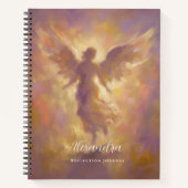 Personalized Notebook With Elegant Angel Cover ノートブック (正面)