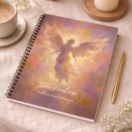 Personalized Notebook With Elegant Angel Cover ノートブック