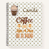 Personalized notebooks for coffee lovers ノートブック (正面)